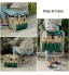 ALXLX Petite chaise pliante multi-usage avec sac à outils de jardinage amovible tabouret de jardin pliable idéal pour la pêche les sports de plein air