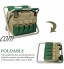 Amusingtao Tabouret de jardin pliable avec sac à outils Sac de rangement pliable avec plusieurs poches