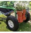 Siège pour Jardin Robuste Mobile Vert avec Panier Capacité 150kg et Bac à Outils Gants Gratis Siège Jardinage
