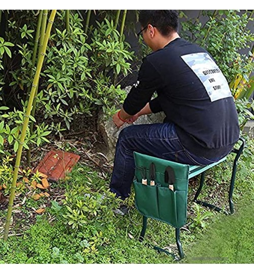 YZJL Tabourets Coussin de siège Doux Chaise à Genoux Pochette à Outils Portable Chaise d'assistant de Jardinage siège à Genoux avec poignée Tabouret de Banc de Jardin Pliable