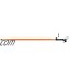 Échenilloir télescopique et scie 35cm FUXTEC FX-TAS35 lame supérieure sécateur élagueur ébrancheur sur perche jusque 290 cm de hauteur pour scier ou cisailler branches