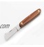 DUOCACL Couteau de greffage d'arbre fruitier Coupe-élagage en Acier Inoxydable Couteau de greffage Pliant Professionnel Ergonomique Couteau de Jardinage