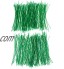 Oulensy 500pcs Garden Twist Tie Plante Verte Souple Attaches en Plastique Enduit Support De Fil Polyvalent Organisateur Câble 20cm