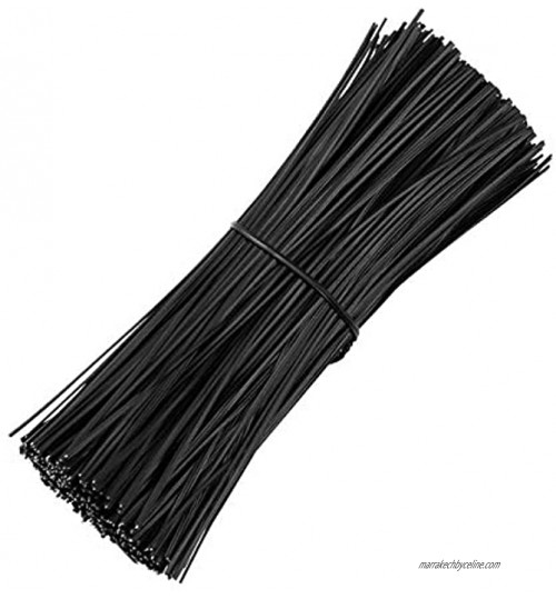 Ounona Lot de 500 attaches torsadées en fil de fer revêtues de plastique de 15 cm Attaches pour organiseur de câbles.