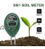 ATUIO 3 en 1 Testeur de Sol Testeur de pH de Sol Humidimètre de Sol Testeur de Intensité Lumineuse de Sol Testeur de Sol 3 en 1 pour Jardin et l'agriculture Pas Besoin de Batterie
