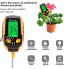 Testeur de pH du sol 5 en 1 capteur d'humidité du sol hygromètre capteur d'humidité pour jardin ferme pelouse plantes d'intérieur et d'extérieur sans batterie