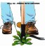 Désherbeur manuel pour le jardin outil d'élimination des mauvaises herbes acier inoxydable pour désherber votre jardin sans bâtonnets en bois