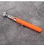 Bâton de ramassage outil de ramassage de bâton de ramassage rétractable télescopique magnétique antidérapant en alliage d'aluminium avec lumière LED orange