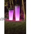 Jardinière avec lumière LED RGBW 60 cm et 80 cm solaire et batterie rechargeable 80 cm