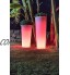 Jardinière avec lumière LED RGBW 60 cm et 80 cm solaire et batterie rechargeable 80 cm