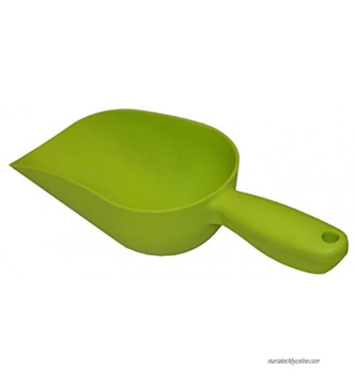Xclou Pelle à terreau en plastique de couleur verte Pelle à main pour le jardinage 32,5 cm Petite pelle à jardin solide