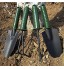 Gmasuber Ensemble de 4 outils de jardinage pour plantation de fleurs Ensemble de mini outils de jardinage Pelle râteau bêche