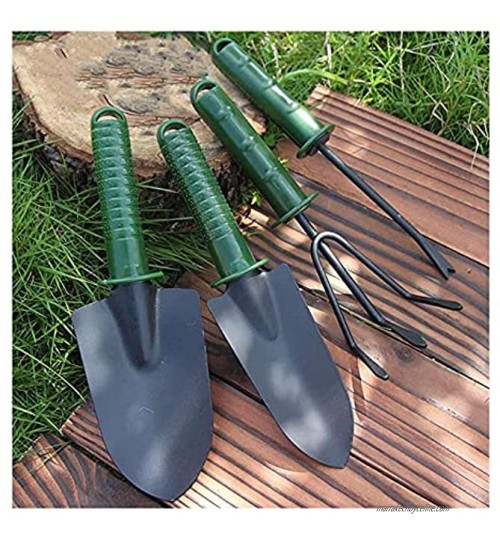 Gmasuber Ensemble de 4 outils de jardinage pour plantation de fleurs Ensemble de mini outils de jardinage Pelle râteau bêche