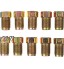 Gmasuber Kit de tuyau de frein en cuivre de 7,6 m 10 écrous mâles et 10 écrous femelles Raccord raccord 3 16