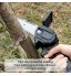 HKRSTSXJ Mini scie à chaîne électrique sans Fil protable Scie à Élagage légère brushless Cisailles for l'arbre Branche Bois Cuttin Color : Noir Size : 2 Batteries