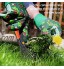 POHOVE Mini râteau de jardin portable en acier à 9 racines 40,6 cm Râteau à gazon Pour outils de jardinage professionnels Nettoyage des feuilles mortes Noir