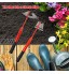 Binette creuse de jardin en acier trempé Binette creuse portable à long manche Outil de désherbage domestique Outil de jardinage agricole