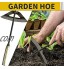 Binette creuse en acier trempé à la main compatible avec les poignées longues et courtes pour le jardinage le désherbage et la plantation de légumes