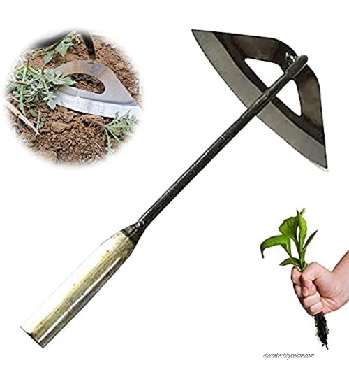 Binette creuse entièrement en acier trempé outils de jardinage améliorés pelle à main râteau de désherbage portatif léger et tranchant cadeau de jardinage durable