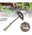 Binette creuse multifonctionnelle en acier trempé pour désherbage Outil de jardinage pratique et durable