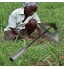 N.P Binette creuse entièrement en acier trempé outil de jardinage pour ameublir le sol binette à main de jardin râteau de désherbage domestique 15 x 29 cm