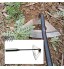 PETSBURG Binette creuse en acier trempé Râteau de désherbage portatif pour plantation de légumes Outil de jardinage Binette creuse pour jardinage 1 pièce