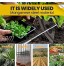 Tianbi Binette creuse en acier inoxydable outil de jardinage pour ameublir le sol binette de plantation râteau de désherbage plantation légumes ferme accessoires de désherbage