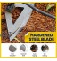 YGTQ Binette creuse entièrement en acier trempé poignée peut être ajoutée – Binette manuelle en acier inoxydable robuste râteau à main outil de jardinage de ferme 2 pièces A
