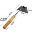 zhaoying Binette portable en métal multifonctionnelle outil pratique pour désherber outil à main pour jardin cour pelouse
