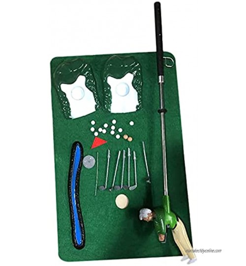 LIXSLT Mini jeu de golf d'intérieur Jeu de simulateur de golf avec un petit garçon attaché au club de golf pour le salon la famille et la maison