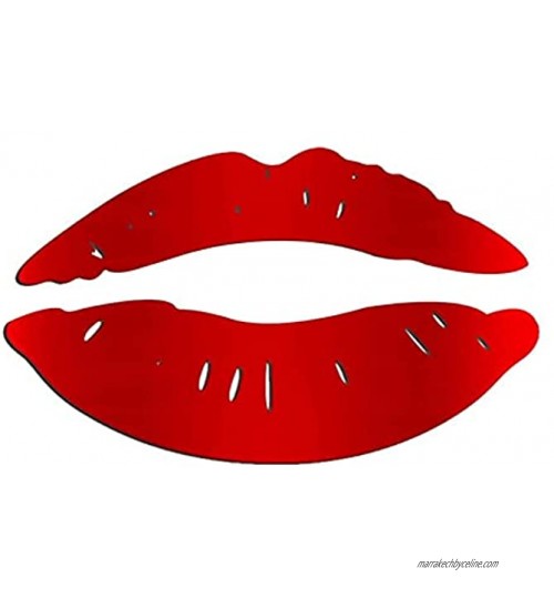 LIXSLT Sticker mural 3D en forme de grand baiser Pour maison salle de bain salon Rouge