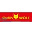 Outils Wolf Transplantoir 8 cm en Acier Spécial Massifs & Rocailles LU Orange Jaune