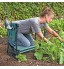 Bozaap Garden Kneeler Seat Tool Bag Pliable Planting Tool Storage Tote Bag Portable Tool Pouch Organizer for Garden Stool