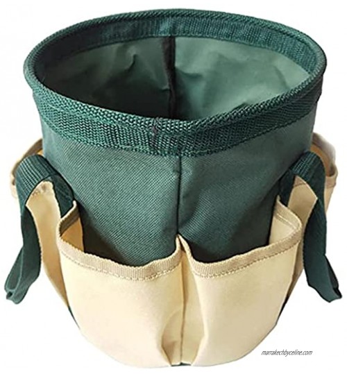 Outil de jardin Sac fourre-tout Gardening stockage durable seau avec pochette en toile imperméable sac en toile Jardinage
