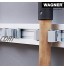 WAGNER Porte-appareil CLIP 52 x 52 x 38 mm acier galvanisé étrier en plastique pour appareils Ø max. 3 cm capacité de charge jusqu'à 2 kg 15204501