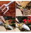 Aischens Outils de Jardinage 3 Pièces râteau à Main Une spatule Le transplanteur Kits de Jardinage pour l'entretien du Jardin