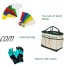 EINFEBEN Kit d'outils de jardin 12 pièces Outils de jardinage anti-rouille avec sécateur gants de jardin sac de jardin accessoires de jardin soins de jardin pour homme ou femme