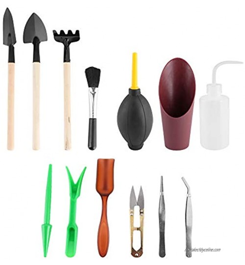 HERCHR Kit d'outils Succulents 13 pièces Mini Outils à Main de Jardin Outil de Transplantation de Plantation
