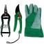 Lantelme Kit d'outils de jardinage 7 pièces avec gants de jardinage et sac de jardinage pelle 5124