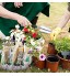 MIMIEYES Outils de jardinage 82 pièces avec gants de jardinage sécateur sac de jardin pulvérisateur de jardin pelle de jardin pelle à plantes râteau cadeaux pour hommes et femmes