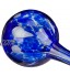 Relaxdays 10030004_45 Globes d’arrosage Lot de 2 Distributeur Eau Plantes et Fleurs Outil de Bureau Ø 9 cm Verre Bleu