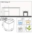 Lechuza – Pot de Fleurs d’Extérieur et d'Intérieur – Cottage Cube – Réserve d'Eau Intégrée – Coloris Granit – 40 x 40 x 40 cm