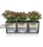LECHUZA Pot Trio Cottage 30 kit Complet Granit 100 cm