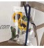 Lot de 10 sacs d'emballage de fleurs portables avec poignée pour fleuriste Transparent 35 x 50 cm