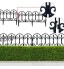 NAOTA 10 clôtures paysagères de Jardin Jardin Pliable de Mur de Mur lit de Fleurs de la Cible de garde-corps-10pcs