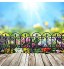NAOTA 10 clôtures paysagères de Jardin Jardin Pliable de Mur de Mur lit de Fleurs de la Cible de garde-corps-20pcs
