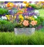 Relaxdays Caisses de Fleurs Jardin Balcon et intérieur à garnir de Plantes Vintage,métal,HlP 16x38x19cm Zinc argenté
