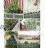 ZHEYANG Carre Potager Potager Surélevé Kit de boîte de lit de Jardin surélevé Pots de jardinière de Jardin carrés en Plastique empilables pour Plantes Fleurs Arbres de légumes Carre Potager Mo