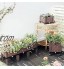 ZHEYANG Carre Potager Potager Surélevé Kit de jardinière de Jardinage de légumes empilable en Plastique en Forme de L Jardin de Fleurs de Jardin planteur de Jardin surélevé Carre Potager Model:G