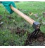 XMRISE Rake Cultivator et Tiller Harrow Pick Jardinage Hoes Poignée en Bois Cultiver la désherbage